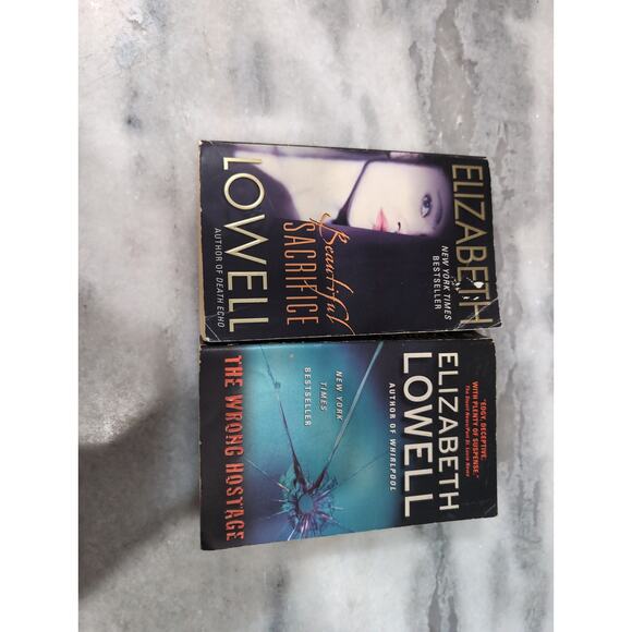Elizabeth Lowell Paperback Novel Bundle: The Wrong Hostage & Beautiful Sacrifice - Picture 2 of 9